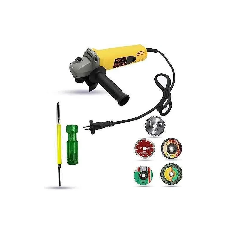 Walkers 800W 4 inch Angle Grinder WKCB473 with 5 Pcs Wheel 2 in 1 Screwdriver image-2