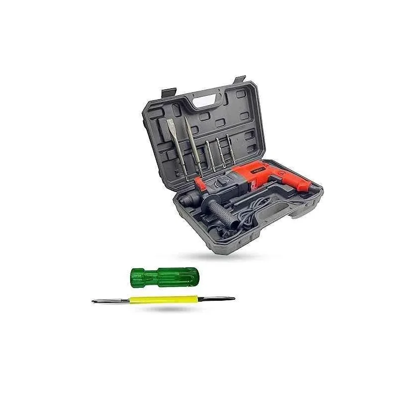 Walkers 1200W Forward Reverse Rotation Hammer Impact Drill WKCB380 with 5 Pcs SDS Plus Bit 2 in 1 Screwdriver image-4