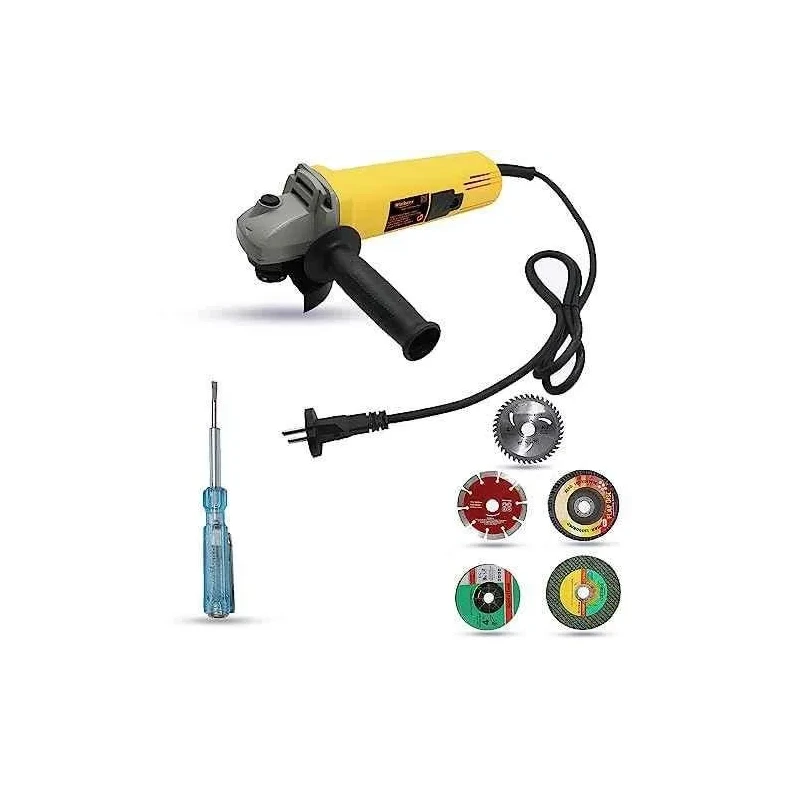 Walkers 800W 4 inch Angle Grinder WKCB476 with 5 Pcs Wheel Line Tester image-3