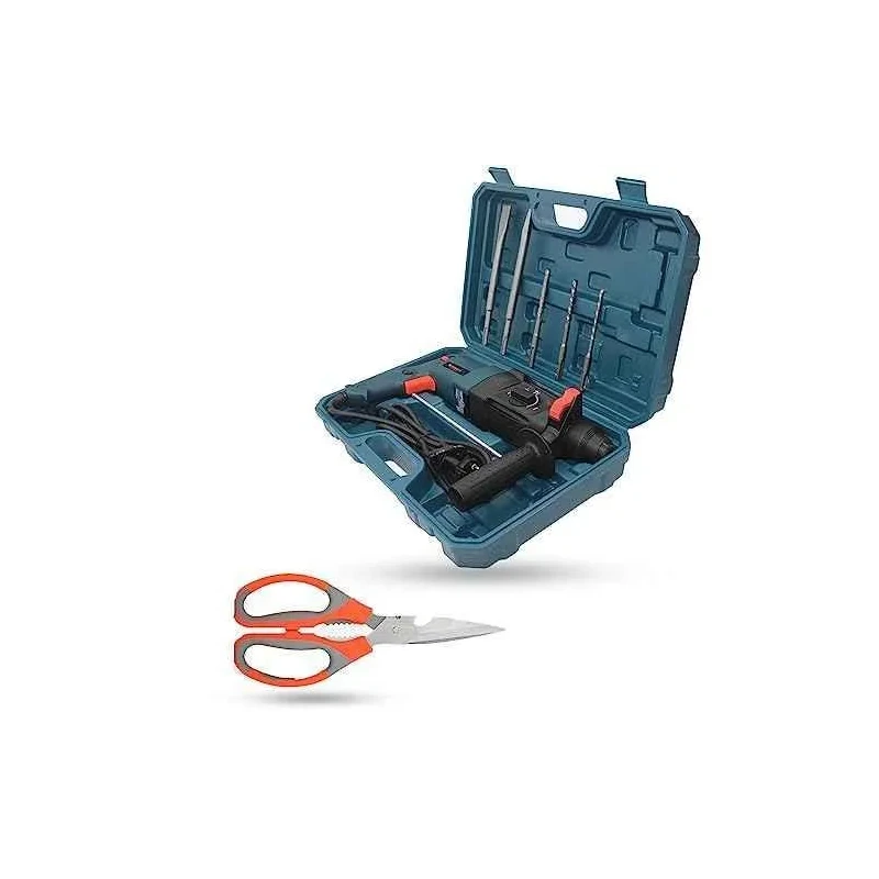 Walkers 1200W Forward Reverse Rotation Hammer Impact Drill WKCB349 with 5 Pcs SDS Plus Bit Scissior image-3