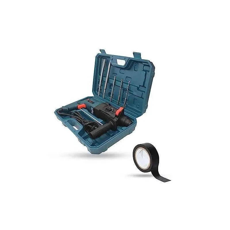 Walkers 1200W Forward Reverse Rotation Hammer Impact Drill WKCB355 with 5 Pcs SDS Plus Bit Electrical Tape image-2