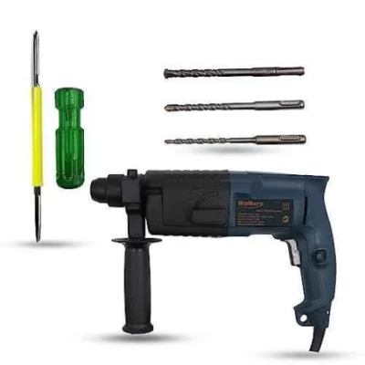 Walkers 750W Forward Reverse Rotation Hammer Impact Drill WKCB326 with 3 Bits 2 in 1 Screwdriver image-1