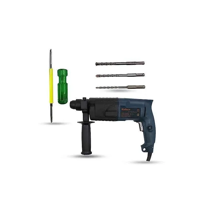 Walkers 750W Forward Reverse Rotation Hammer Impact Drill WKCB326 with 3 Bits 2 in 1 Screwdriver image-1