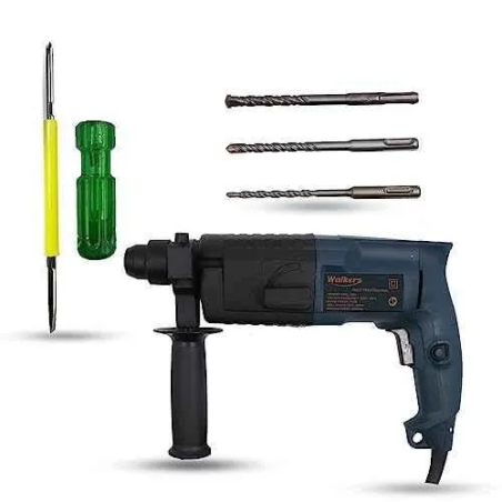 Walkers 750W Forward Reverse Rotation Hammer Impact Drill WKCB326 with 3 Bits 2 in 1 Screwdriver image-1