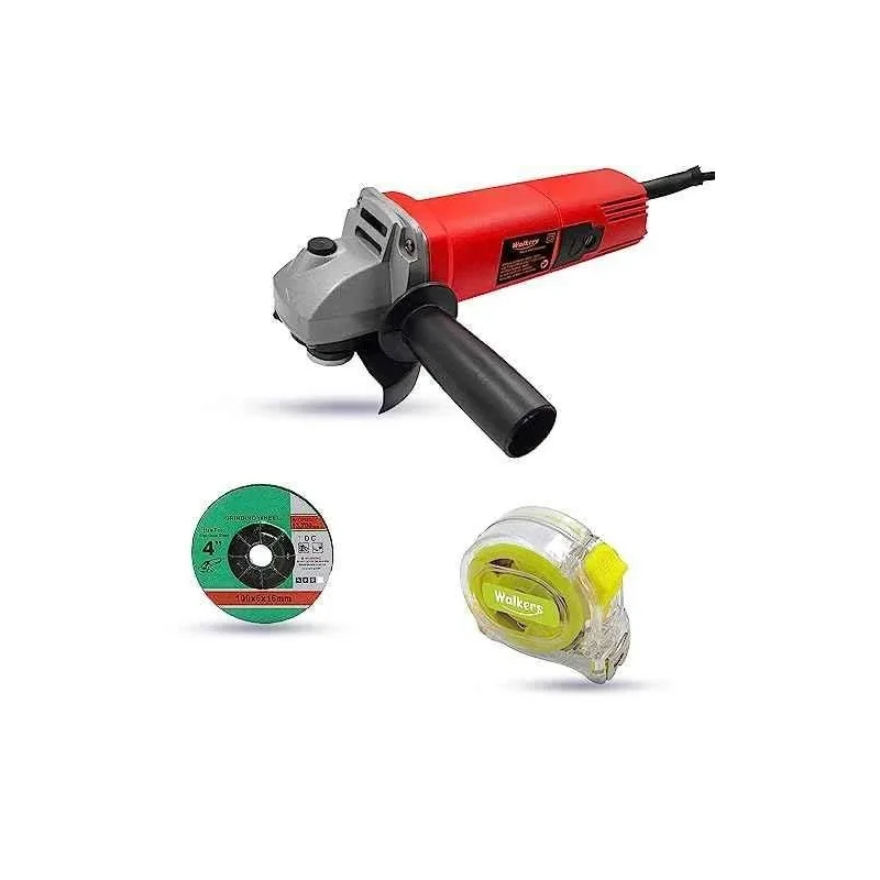 Walkers 800W 4 inch Angle Grinder WKCB460 with Grinding Wheel Measuring Tape image-4