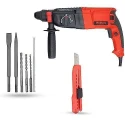 Walkers 1200W Forward Reverse Rotation Hammer Impact Drill WKCB385 with 5 Pcs SDS Plus Bit Utility Knife image-4