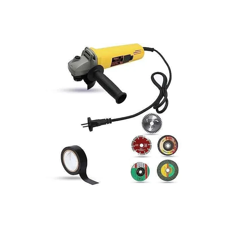 Walkers 800W 4 inch Angle Grinder WKCB475 with 5 Pcs Wheel Electrical Tape image-2