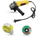 Walkers 800W 4 inch Angle Grinder WKCB450 with Grinding Wheel Measuring Tape image-3