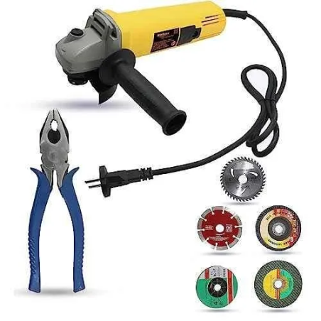 Walkers 800W 4 inch Angle Grinder WKCB472 with 5 Pcs Wheel 8 inch Plier image-1