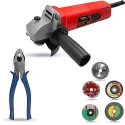 Walkers 800W 4 inch Angle Grinder WKCB482 with 5 Pcs Wheel 8 inch Plier image-3