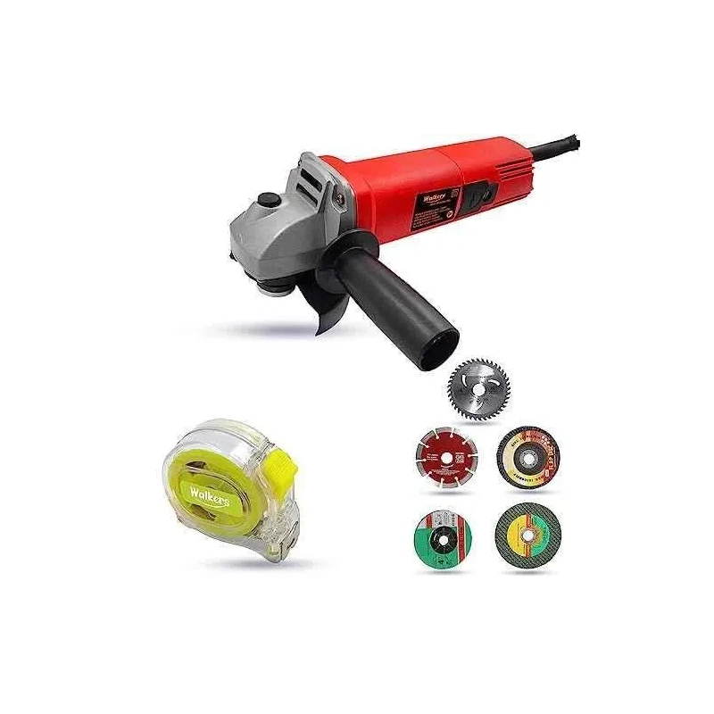 Walkers 800W 4 inch Angle Grinder WKCB480 with 5 Pcs Wheel Measuring Tape image-5