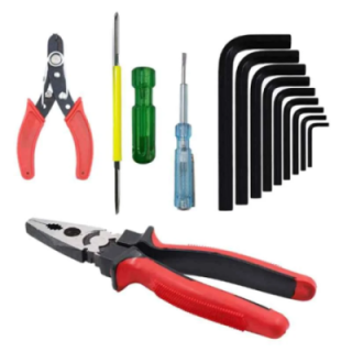 Walkers 8 inch Heavy Duty Lineman Plier WKCB136 with 9 Allen Keys