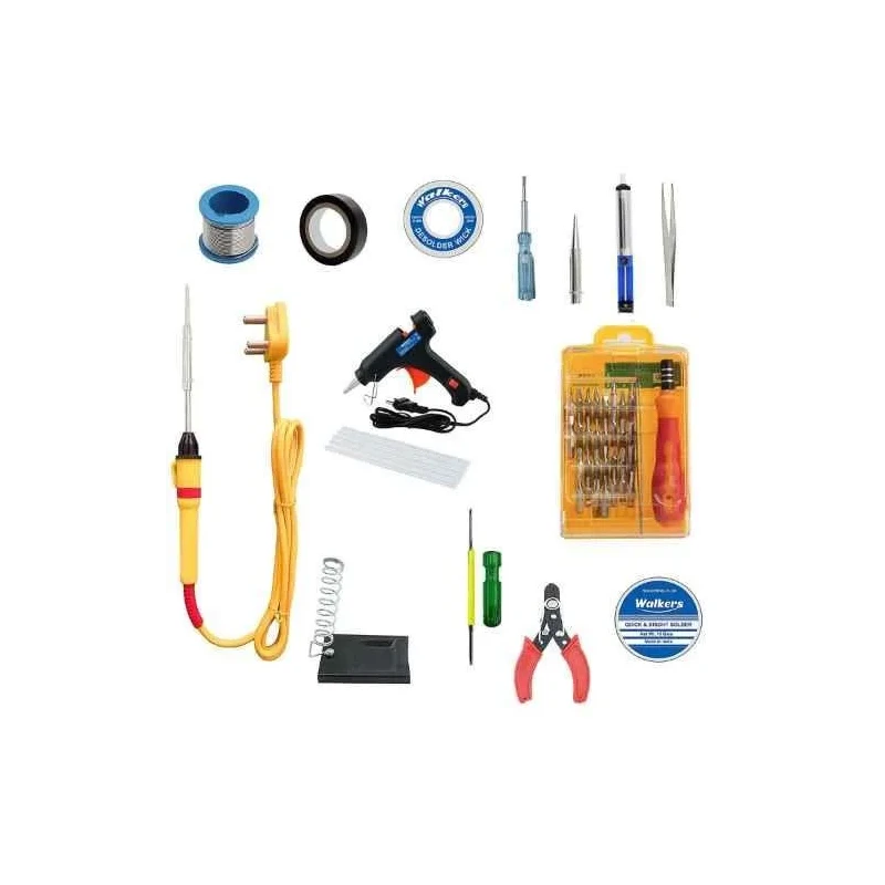 Walkers 15 Pcs 25W Soldering Iron Kit Glue Gun Screwdriver Combo WKCB099 image-3