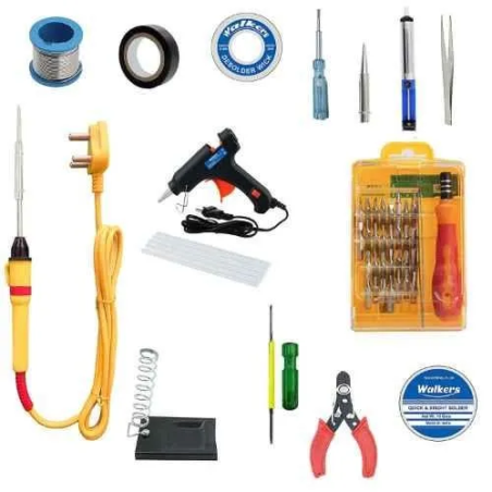 Walkers 15 Pcs 25W Soldering Iron Kit Glue Gun Screwdriver Combo WKCB099 image-3