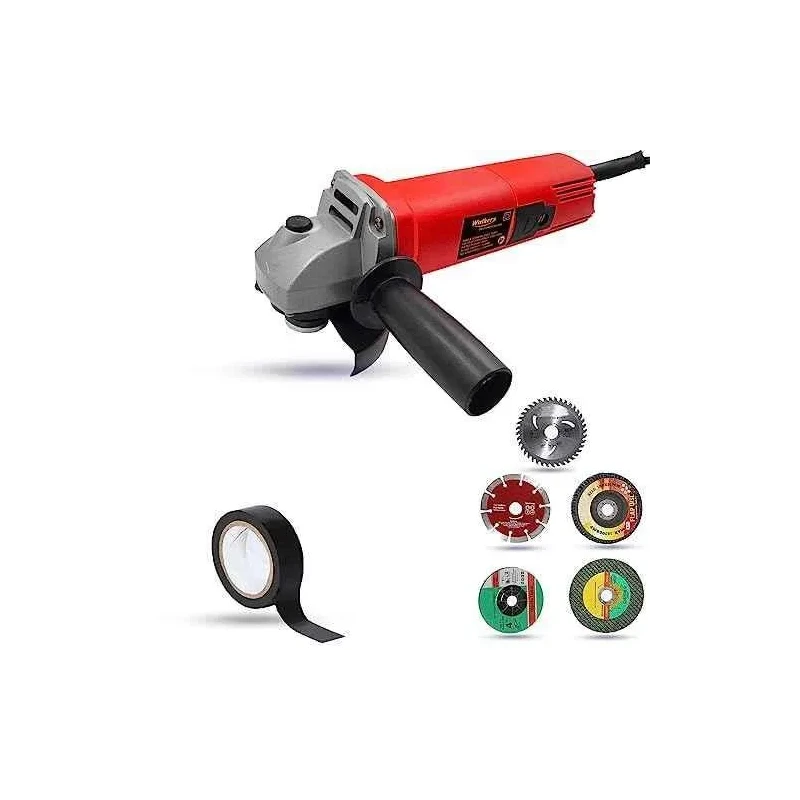 Walkers 800W 4 inch Angle Grinder WKCB485 with 5 Pcs Wheel Electrical Tape image-1