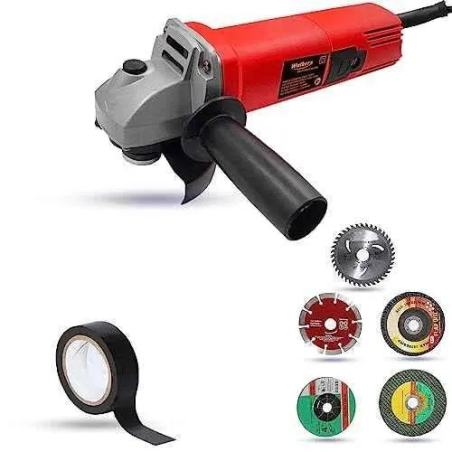 Walkers 800W 4 inch Angle Grinder WKCB485 with 5 Pcs Wheel Electrical Tape image-1