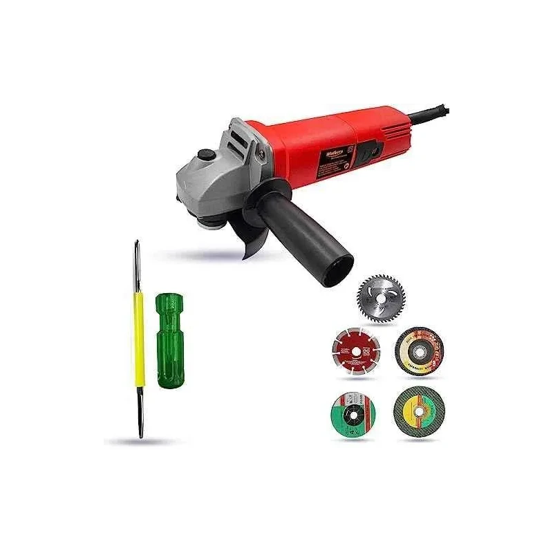 Walkers 800W 4 inch Angle Grinder WKCB483 with 5 Pcs Wheel 2 in 1 Screwdriver image-4