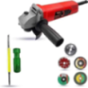 Walkers 800W 4 inch Angle Grinder WKCB483 with 5 Pcs Wheel 2 in 1 Screwdriver