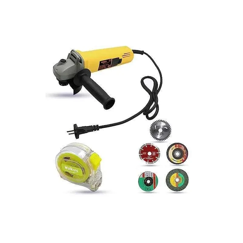 Walkers 800W 4 inch Angle Grinder WKCB470 with 5 Pcs Wheel Measuring Tape image-3