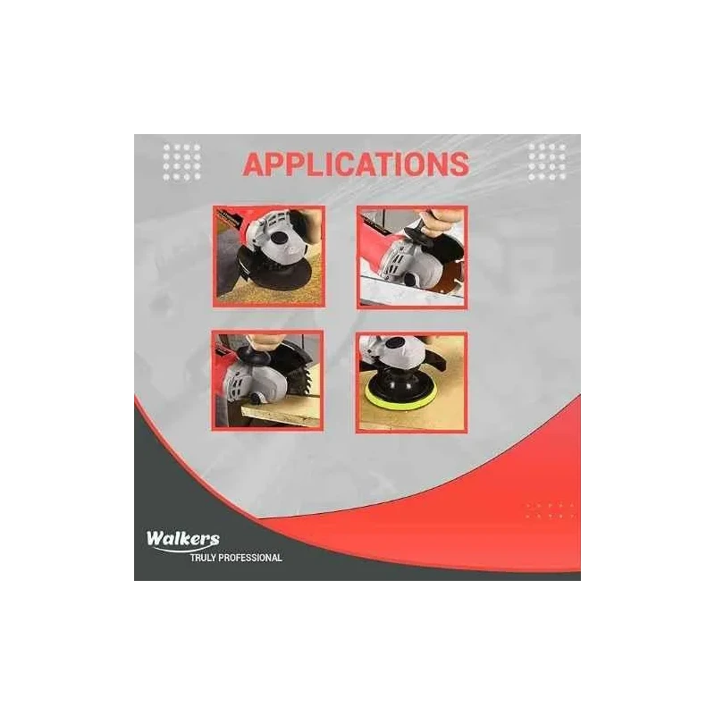 Walkers 800W 4 inch Angle Grinder WKCB486 with 5 Pcs Wheel Line Tester image-1