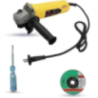 Walkers 800W 4 inch Angle Grinder WKCB456 with Grinding Wheel Line Tester