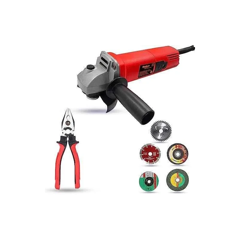 Walkers 800W 4 inch Angle Grinder WKCB481 with 5 Pcs Wheel 8 inch Plier image-5