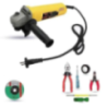 Walkers 800W 4 inch Angle Grinder WKCB409 with Wheel 5 Pcs Hand Tool Kit