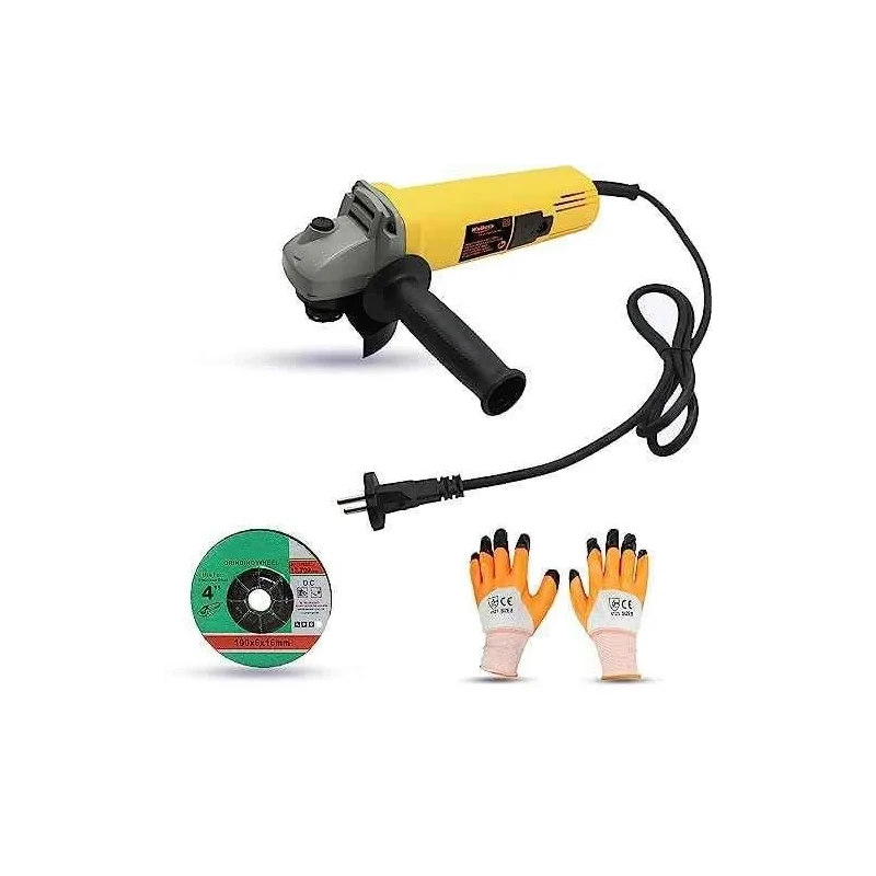 Walkers 800W 4 inch Angle Grinder WKCB449 with Grinding Wheel Gloves image-1
