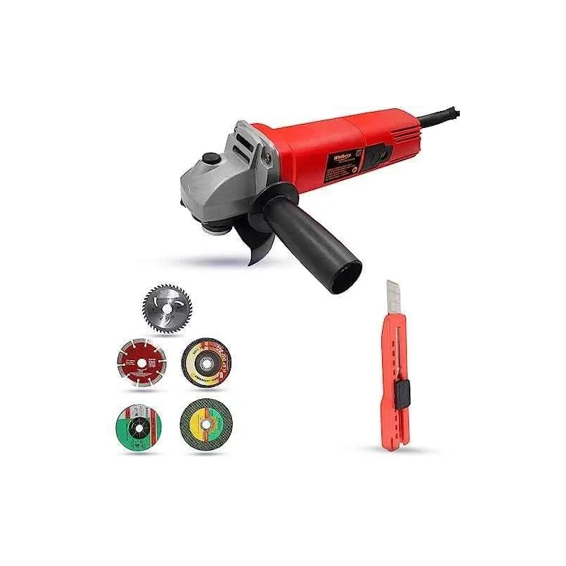 Walkers 800W 4 inch Angle Grinder WKCB488 with 5 Pcs Wheel Utility Knife image-4