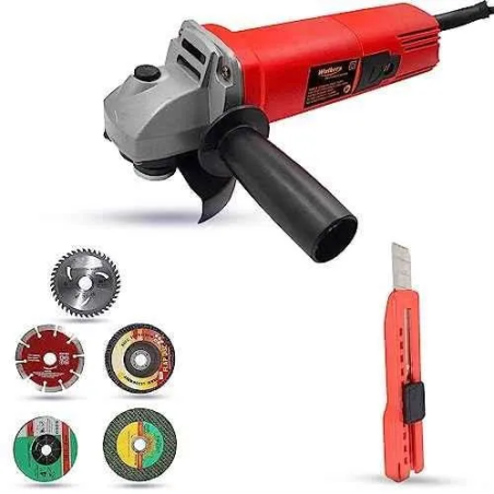 Walkers 800W 4 inch Angle Grinder WKCB488 with 5 Pcs Wheel Utility Knife image-4