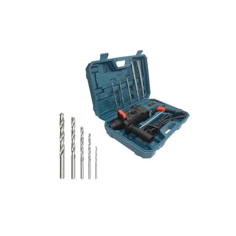 Walkers 1200W 26mm Hammer Impact Drill Kit WKCB122 with 5 Pcs HSS Drill Bits image-4