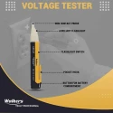 Walkers Electrical Line Tester WKCB152 with 90-1000V Non Contact Voltage Tester Pocket Pen 2-in-1 Screwdriver image-5