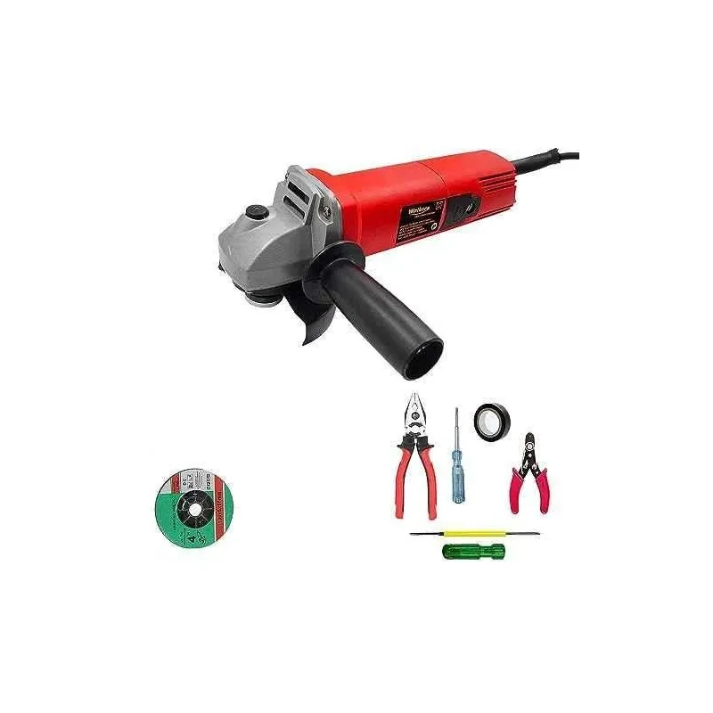 Walkers 800W 4 inch Angle Grinder WKCB410 with Wheel 5 Pcs Hand Tool Kit image-4