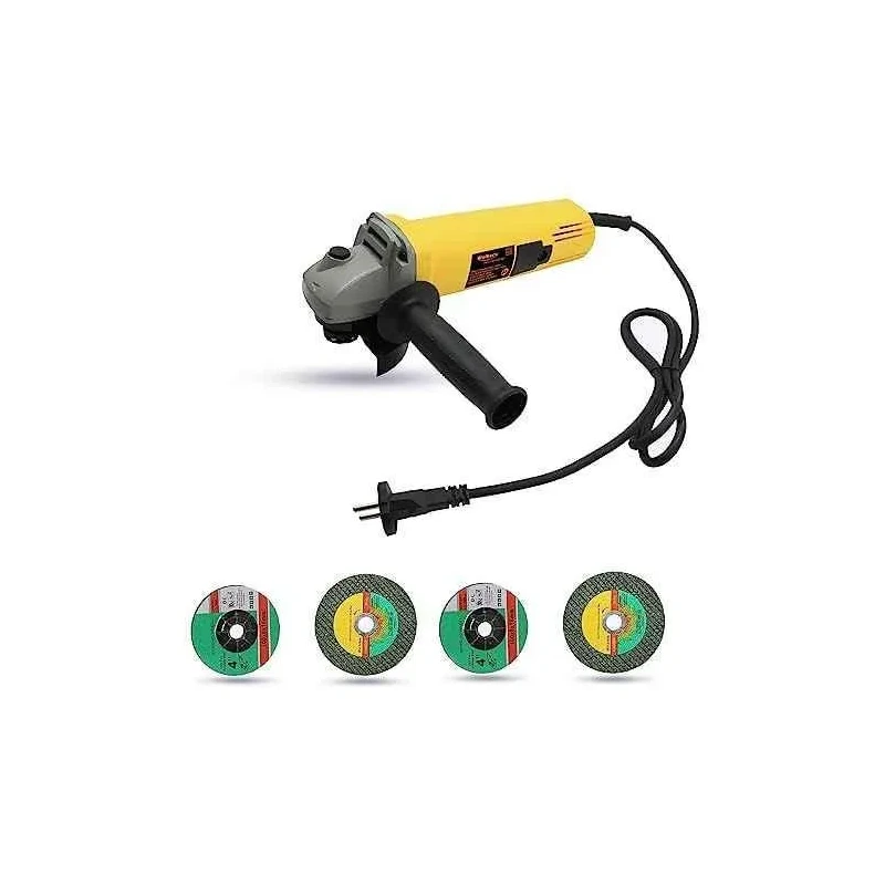 Walkers 800W 4 inch Angle Grinder WKCB407 with 2 Pcs Metal Wheel 2 Pcs Grinding Wheel image-1