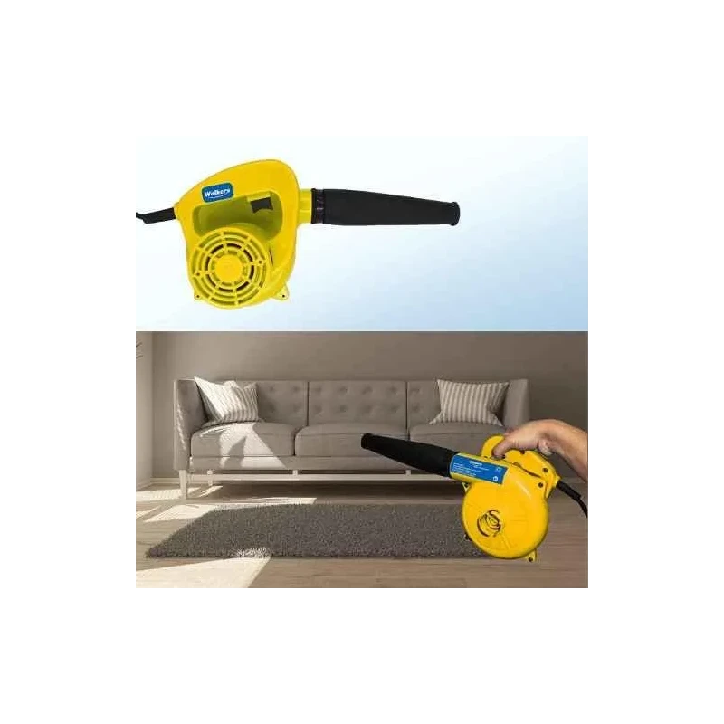 Walkers 700W 15000rpm Yellow Electric Air Blower WKFC007 with Air Blowing Pipe Dust Bag Carbon Brush Gloves image-3