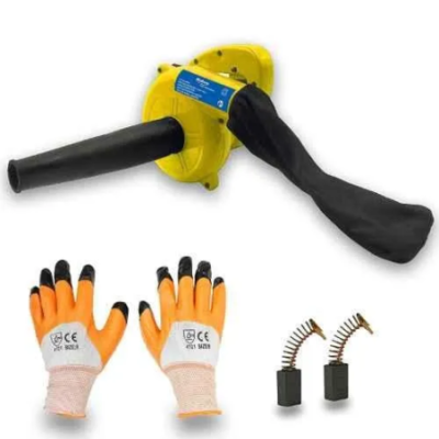 Walkers 700W 15000rpm Yellow Electric Air Blower WKFC007 with Air Blowing Pipe Dust Bag Carbon Brush Gloves image-4