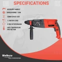 Walkers 1200W 26mm Hammer Impact Drill Kit WKCB123 with 5 Pcs Bits 13mm Drill Chuck SDS Adaptor image-2