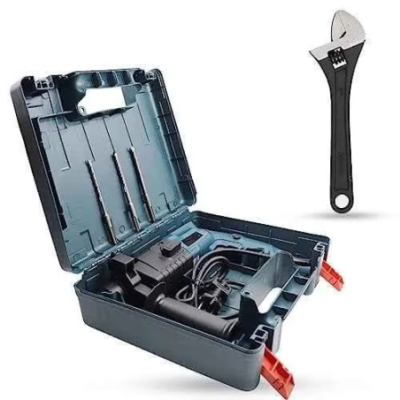 Walkers 750W Forward Reverse Rotation Hammer Impact Drill WKCB332 with 3 Bits 8 inch Adjustable Wrench image-3