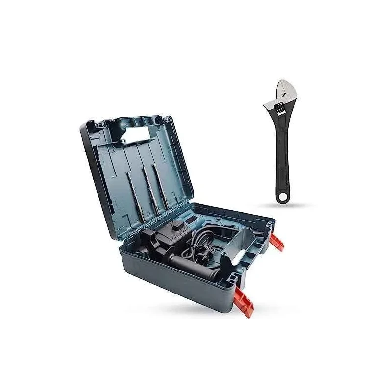 Walkers 750W Forward Reverse Rotation Hammer Impact Drill WKCB332 with 3 Bits 8 inch Adjustable Wrench image-3