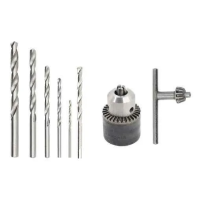 Walkers 5 Pcs HSS Drill Bit Set WKCB197 with 1 Pc Masonry Drill Bit 13mm Drill Chuck Combo image-3