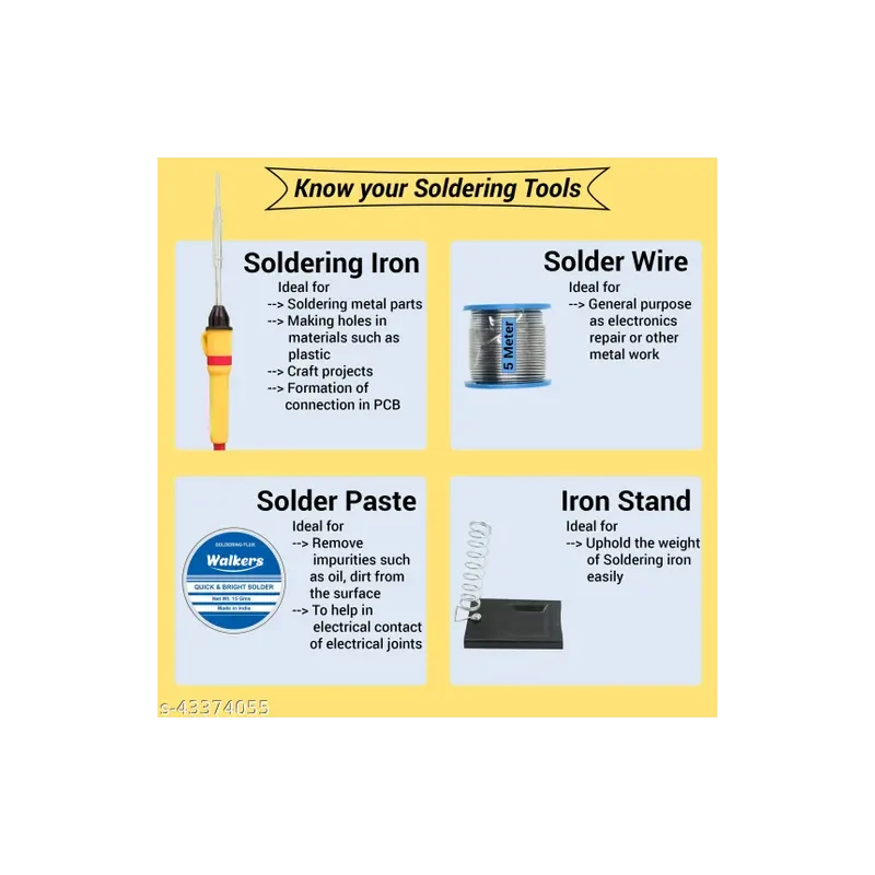 Walkers Beginners 8 in 1 Mobile Soldering Iron Kit WK0019 image-2