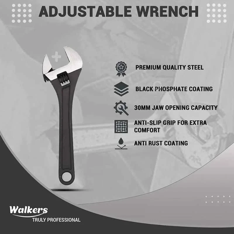 Walkers WKCB165 10.5 inch Rubber Black Silver Tool Set image-3