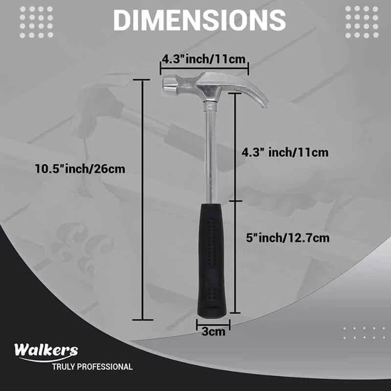 Walkers WKCB165 10.5 inch Rubber Black Silver Tool Set image-4