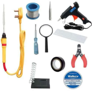 Walkers 11 Pcs 25W Soldering Iron Kit with Glue Gun WKCB080 image-1
