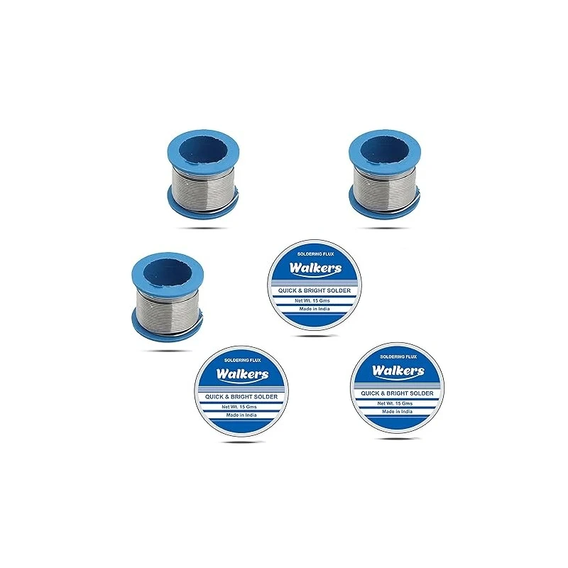 Walkers 6 Pcs Soldering Wire and Flux Paste Kit WKCB060 image-1