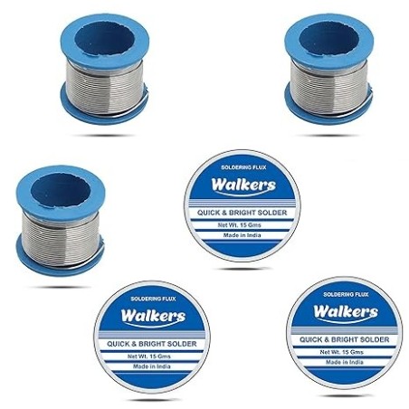 Walkers 6 Pcs Soldering Wire and Flux Paste Kit WKCB060 image-1