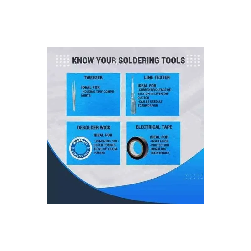 Walkers 15 Pcs Soldering Iron Kit with Glue Gun WKCB102 image-2