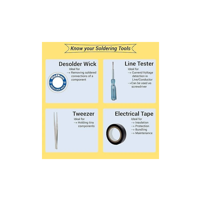 Walkers 11-in-1 Mobile Repairing Soldering and Desoldering Equipment Kit WK0026 image-3
