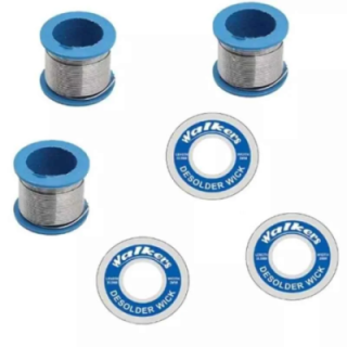 Walkers 6 Pcs Soldering Wire and Wick Kit WKCB061 image-1