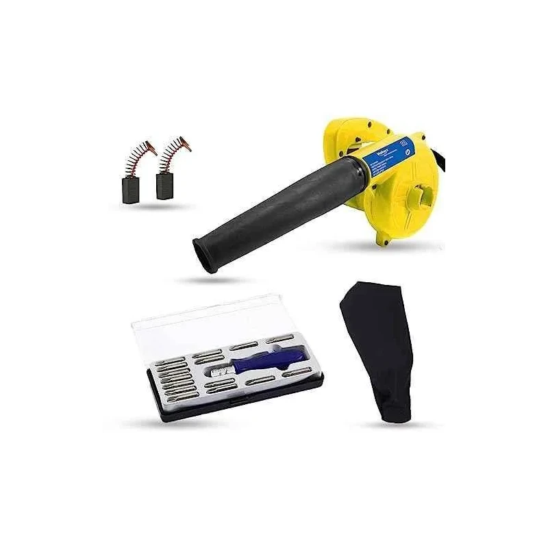 Walkers 800W Plastic Yellow Electric Air Blower WKCB236 with Carbon Brushes 16 in 1 Screwdriver image-2